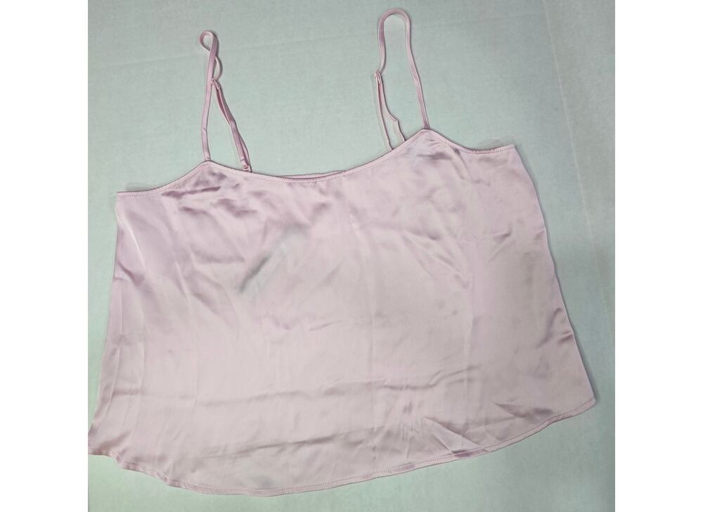 SKIMS Hotel Shine Cami Sleep Top Baby Pink L NWT Discontinued Satin Tank